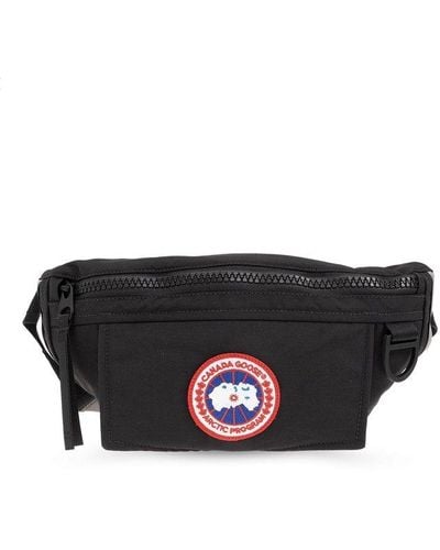 Canada Goose Belt Bag With Logo, - Black