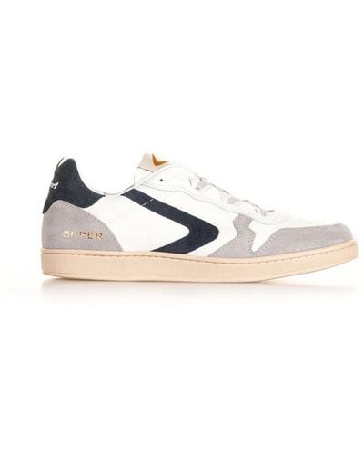 Valsport Logo Printed Lace-up Sneakers - White