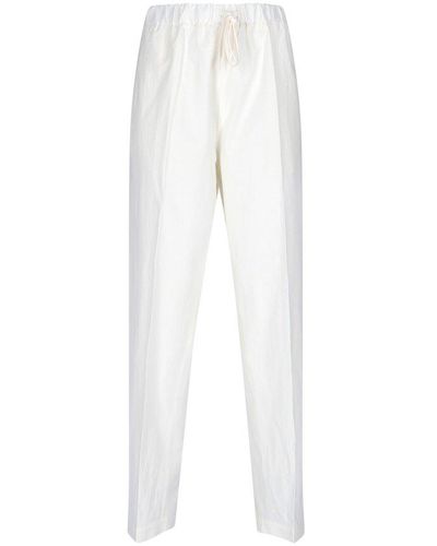 MM6 by Maison Martin Margiela Drawstring Trousers - White