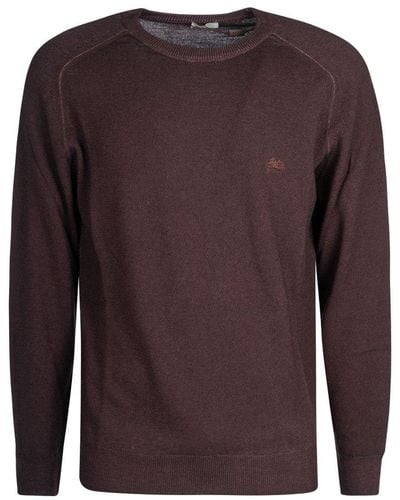 Etro Round Neck Sweater - Brown