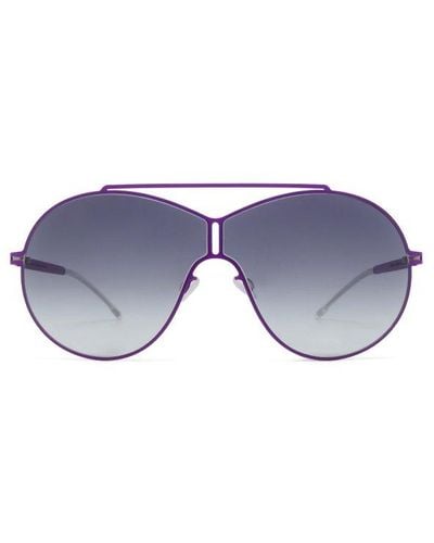 Mykita Studio Shield Frame Sunglasses - Purple