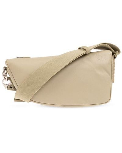 Burberry 'shield Mini' Shoulder Bag, - Natural