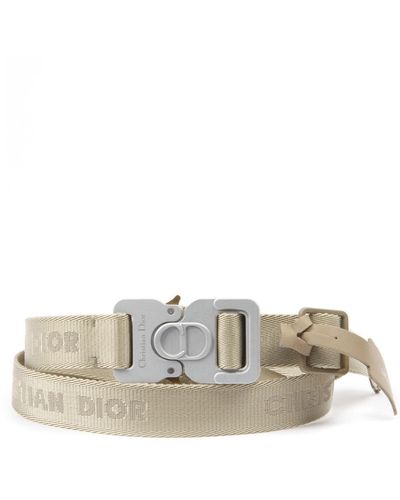 Dior Buckle Clip Belt - Natural