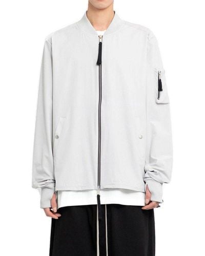 Thom Krom Zip-up Bomber Jacket - White