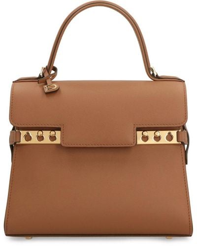 DELVAUX Handbags T. Leather Orange ref.895888 - Joli Closet