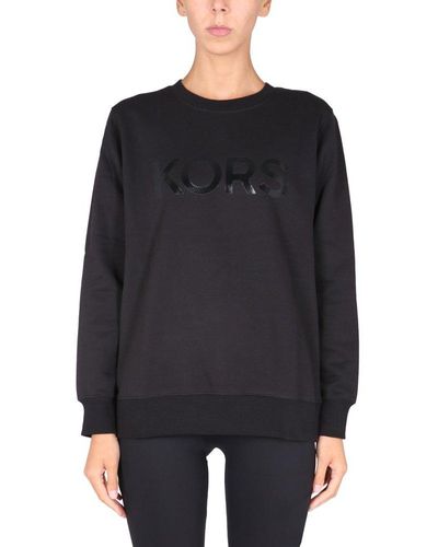 MICHAEL Michael Kors Sweatshirt With Laminated Logo - Black