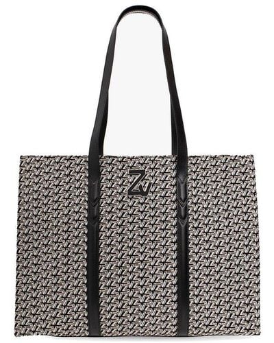 Zadig & Voltaire 'zv Initiale' Shopper Bag - Black