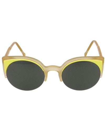 Retrosuperfuture Round Frame Sunglasses - Green