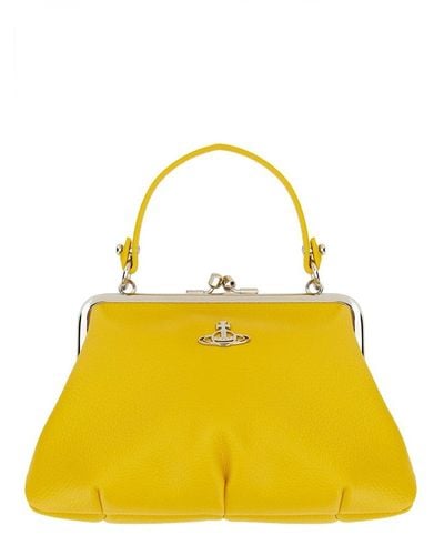 Vivienne Westwood Granny Orb-plaque Chain-linked Crossbody Bag - Yellow