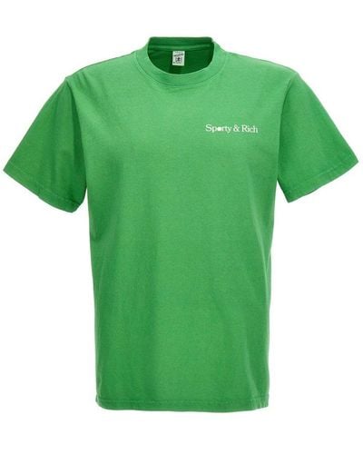 Sporty & Rich La Racquet Club Crewneck T-shirt - Green