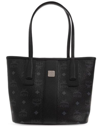 MCM Liz Reversible Mini Top Handle Bag - Black