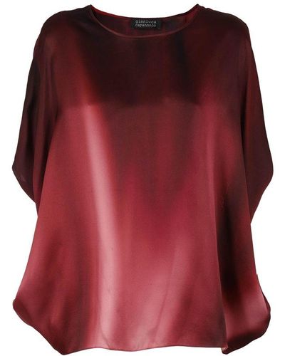 Gianluca Capannolo Iris Abstract-pattern Blouse - Red
