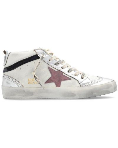 Golden Goose Star Patch High-top Trainers - White