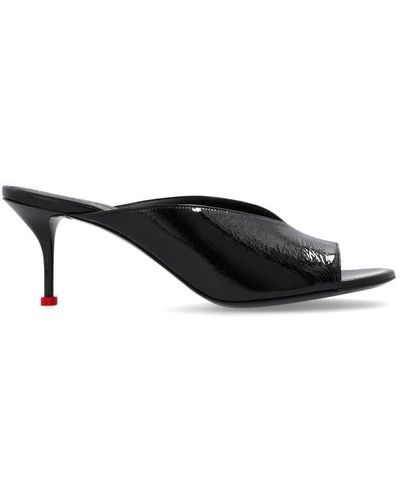 Alexander McQueen Open-toe Slip-on Sandals - Black