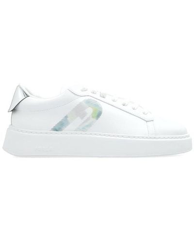 Furla Round-toe Low-top Trainers - White