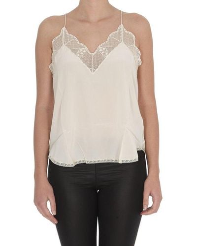 Zadig & Voltaire Christy Lace Detailed Camisole - White