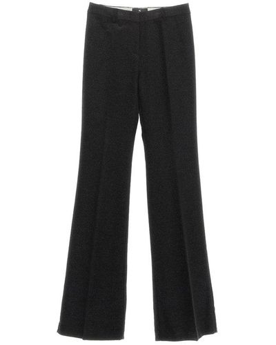 Etro Glittered Flared Tailored Pants - Black
