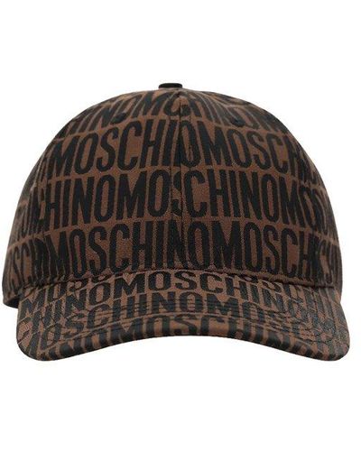 Moschino Logo-jacquard Baseball Cap - Brown