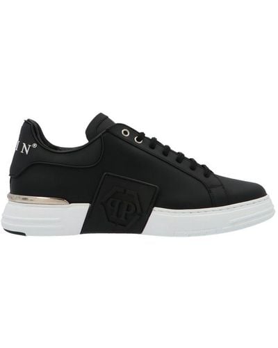 Philipp Plein Phantom Kick$ Lace-up Sneakers - Black