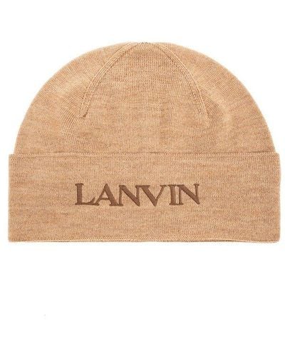 Lanvin Wool Beanie, - Natural