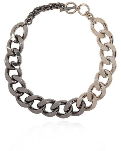 JW Anderson Chain Necklace, - Metallic