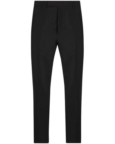 Prada Stripe-detailed Tailored Trousers - Black