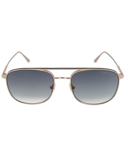 Tom Ford Jake Navigator Frame Sunglasses - Metallic