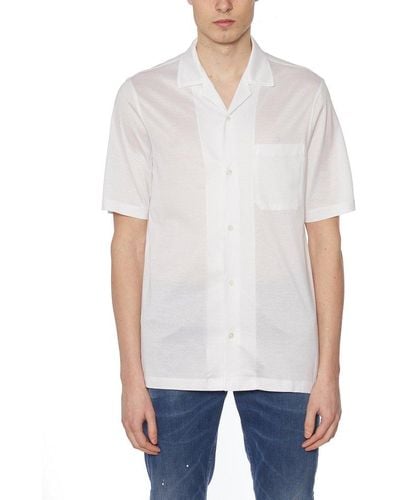 Paolo Pecora Short Sleeved Buttoned Shirt - White