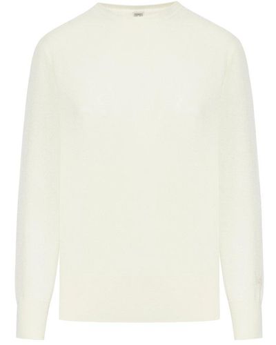 Totême Crewneck Knit Sweater - White