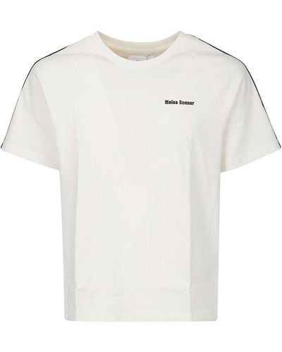 Adidas by Wales Bonner Logo Detailed Crewneck T-shirt - White