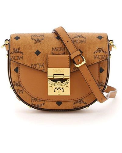 MCM Quilted Leather Monogram Shoulder Bag - Black Shoulder Bags, Handbags -  W3051360