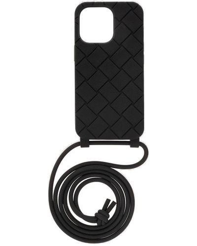 Bottega Veneta Iphone 13 Pro Intreccio Case - Black