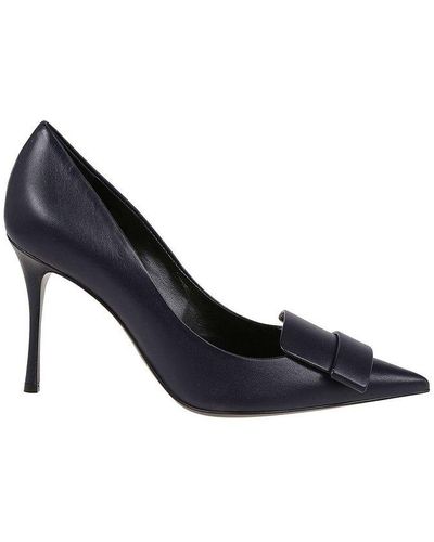 Sergio Rossi Pointed-toe Court Shoes - Black
