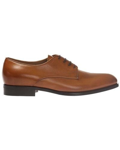 Giorgio Armani Lace-up Derby Shoes - Brown