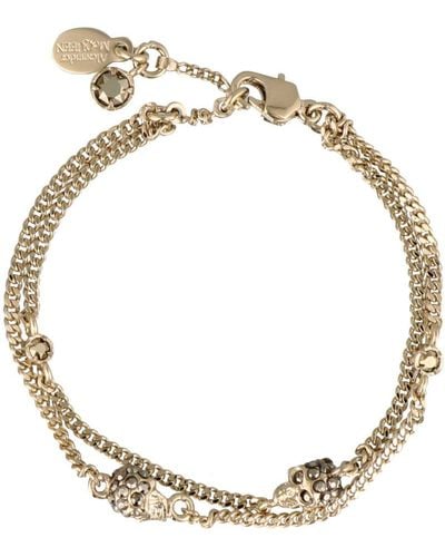 Alexander McQueen Skull Chain Bracelet - Metallic