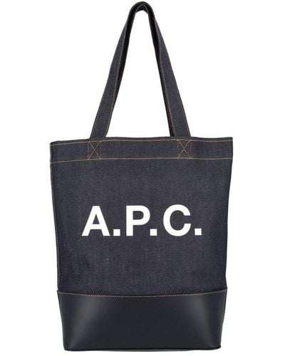A.P.C. Axelle Tote Bag - Blue