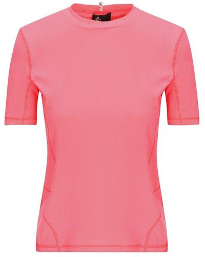 3 MONCLER GRENOBLE Short-sleeved Crewneck T-shirt - Pink