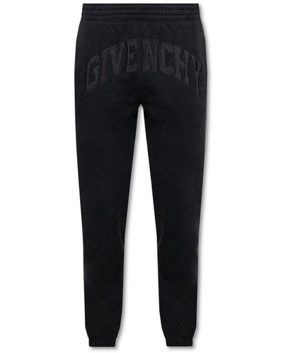 Givenchy Logo Embroidered Joggers - Blue