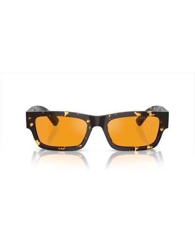 Prada Rectangular Frame Sunglasses - Multicolour