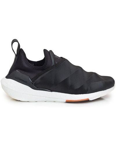 Y-3 Ultraboost 22 Leather-trimmed Primeknit Trainers - Black