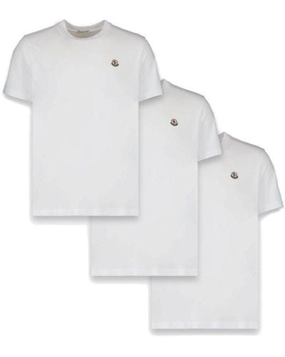 Moncler Pack Of Three Crewneck T-shirt - White