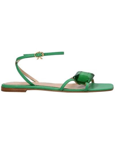 Gianvito Rossi Jewel-embellished Sandals - Green