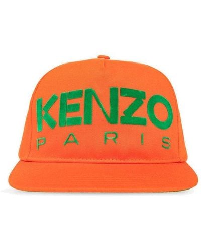 KENZO Baseball Cap With Logo - Red
