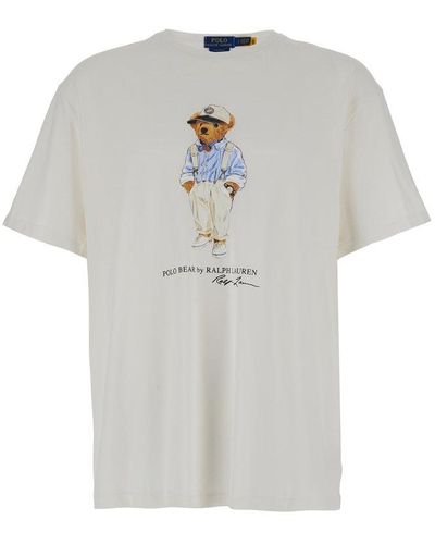 Polo Ralph Lauren Classic Fit Polo Bear Jersey T-shirt - White