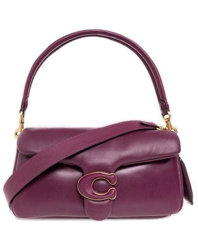 COACH Tabby Pillow Leather Shoulder Bag - Purple