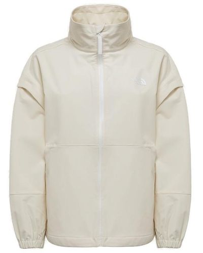 The North Face High Neck Zip-up Jacket - White
