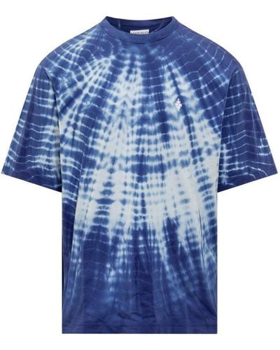 Marcelo Burlon Soundwaves T-Shirt - Blue