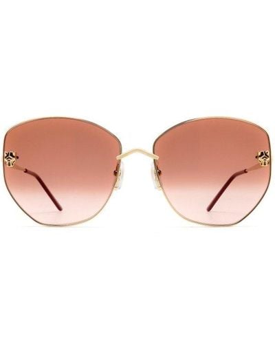 Cartier Cat-eye Frame Sunglasses - Pink