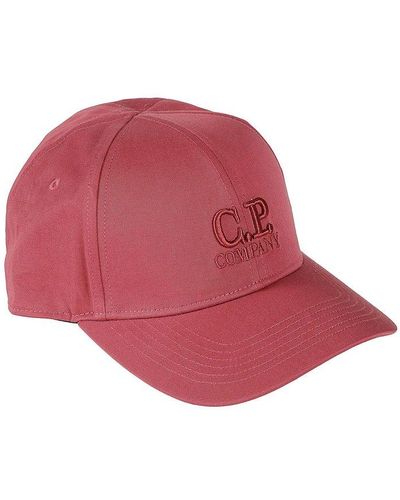 C.P. Company Gabardine Baseball Cap - Red