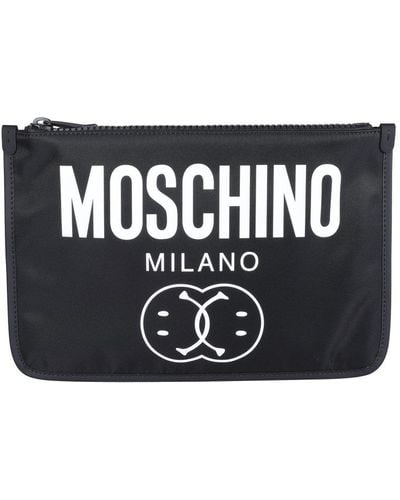 Moschino Logo Pochette - Black